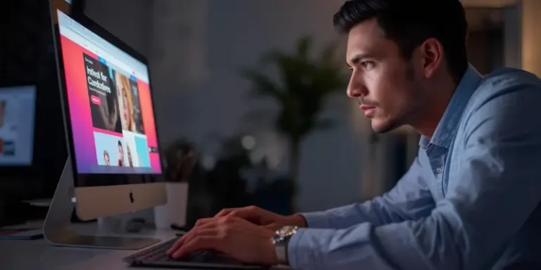 Arquitetos da Golts em uma sessão de desenvolvimento de site para empresas, planejando a arquitetura de autoridade e o ROI do cliente.