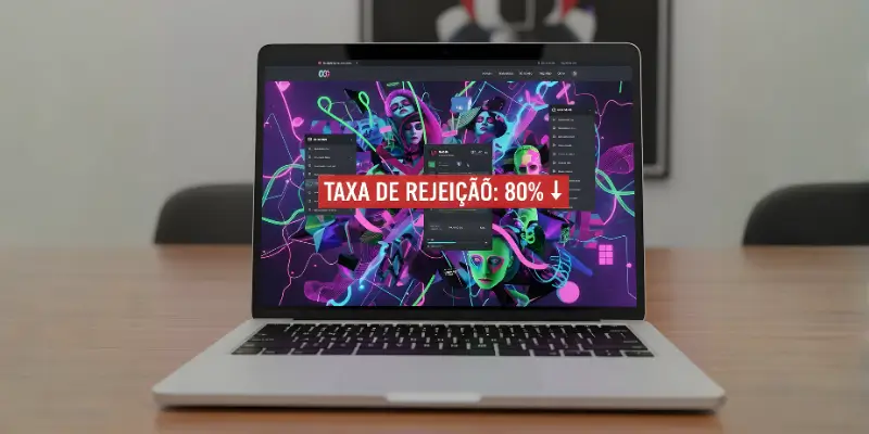 Foto de um site confuso, que não converte, um erro comum de agências que não focam na estratégia. - Artigo agência de criação de sites personalizados